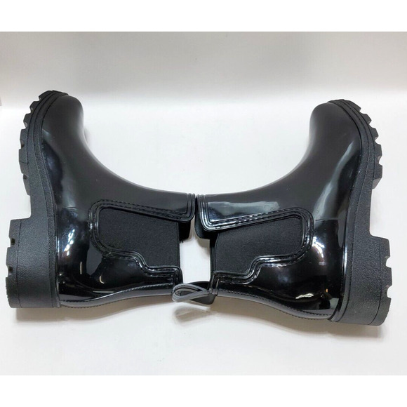 Capelli New York Boots Womens 10 Ankle Shiny Jelly Rain Winter Fall Shoes - Picture 6 of 13